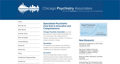 Desktop Screenshot of chicagopsychiatryassociates.org